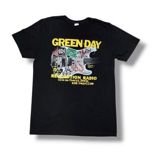 2016 Green Day Revolution Radio Album Promo Adult Black Pacific T‎ Shirt Size L